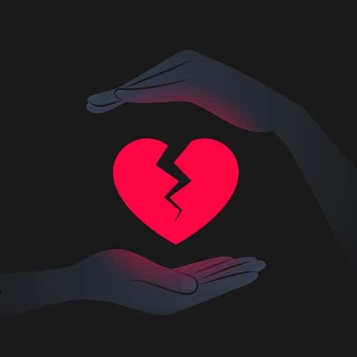 Broken Heart DP for Whatsapp