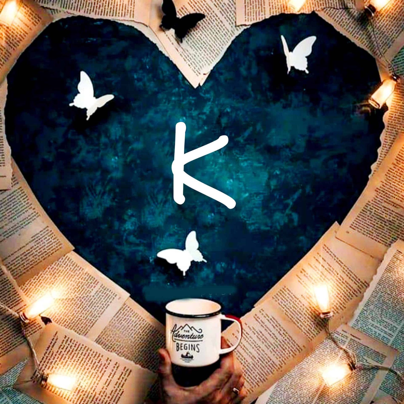 Cute K Name DP