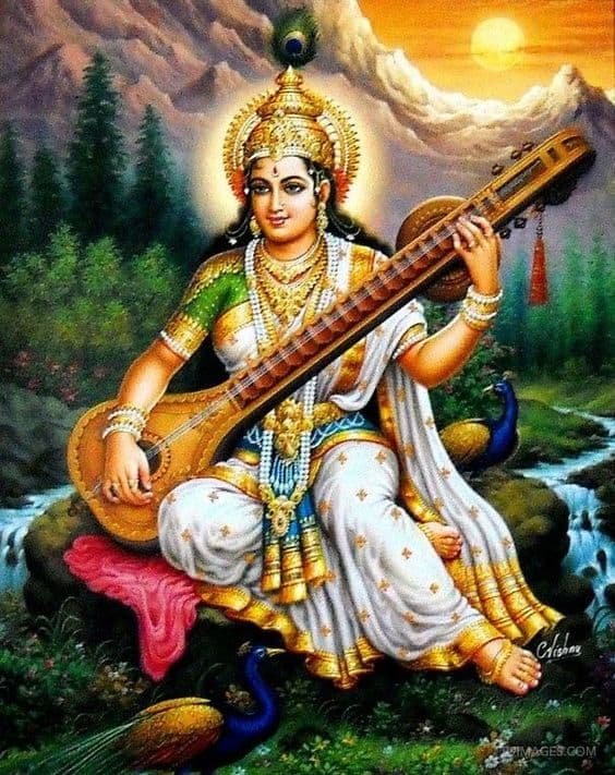 Maa Saraswati Wallpaper