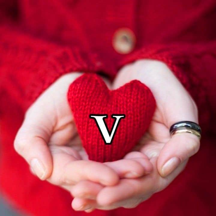 Stylish V Name DP