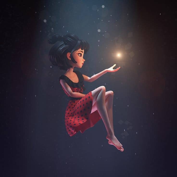 Cartoon Girl DP