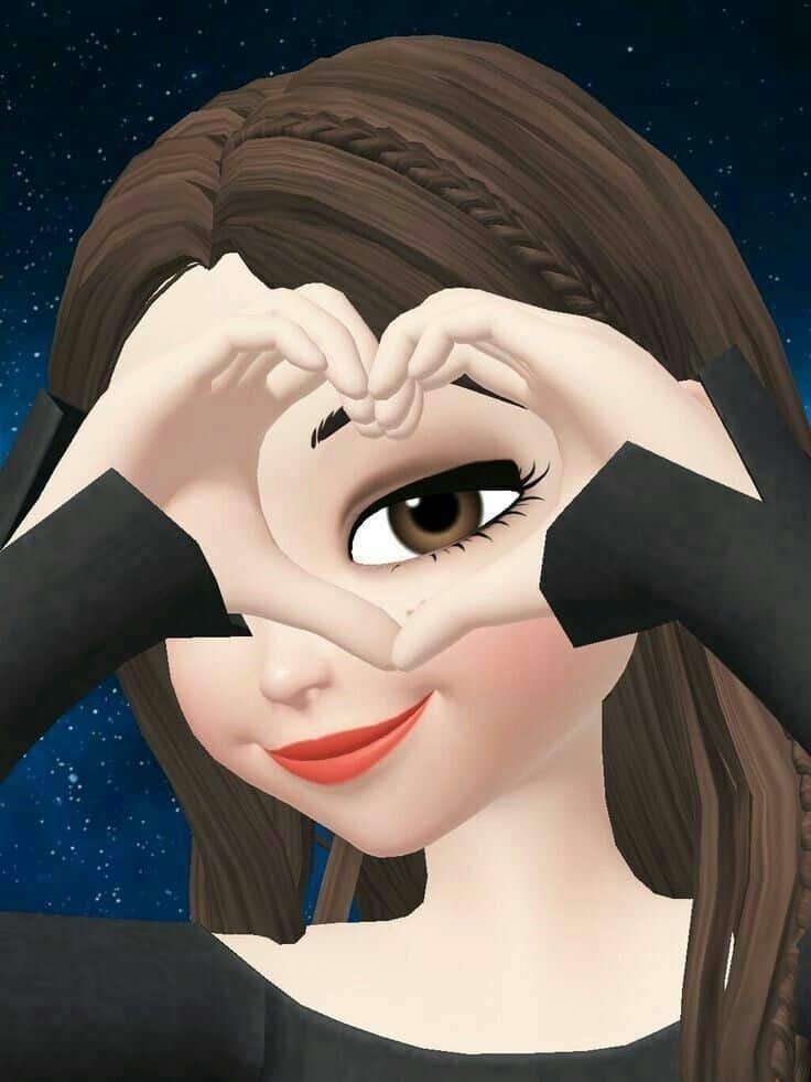 Cartoon Girl DP