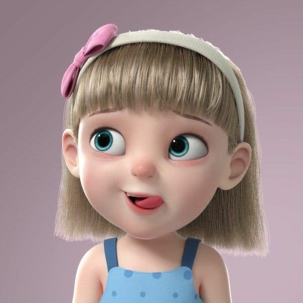 Cartoon Girl DP