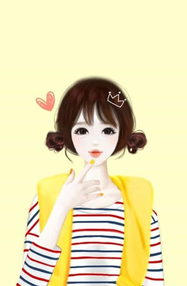 Cartoon Girl DP HD