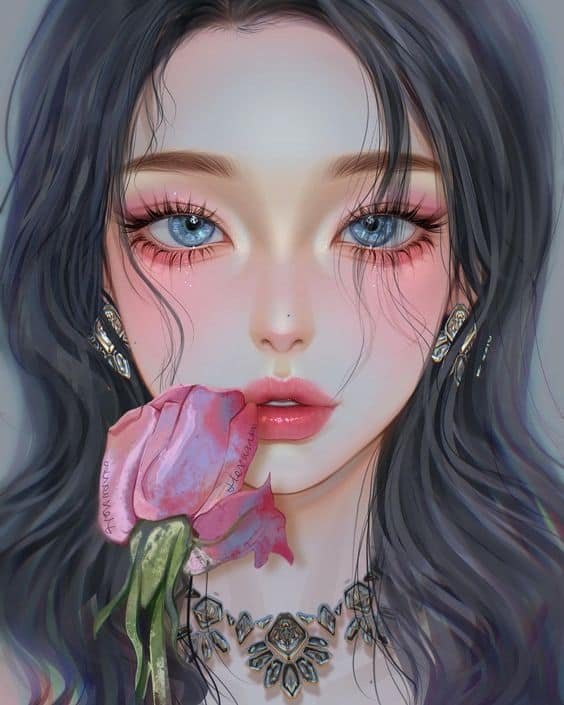 Cartoon Girl DP HD