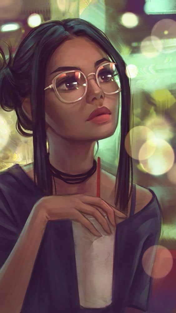 Cartoon Girl DP HD