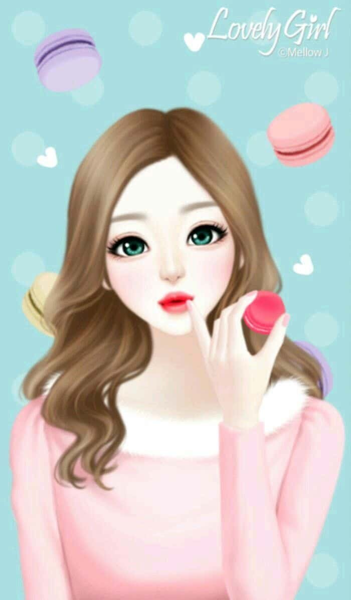 Cartoon DP for Girls
