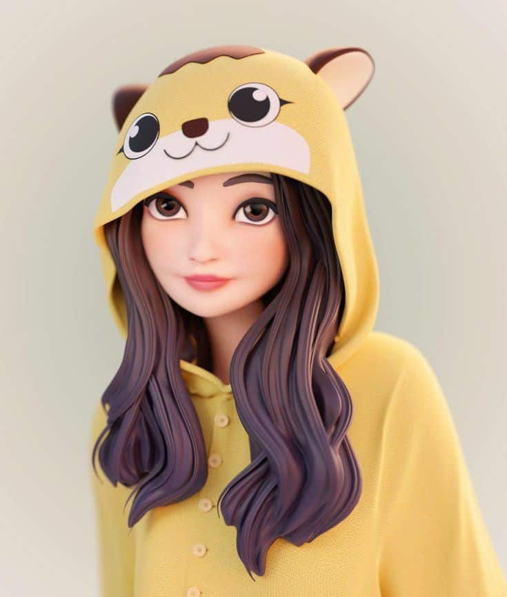 Girl Cartoon Photo