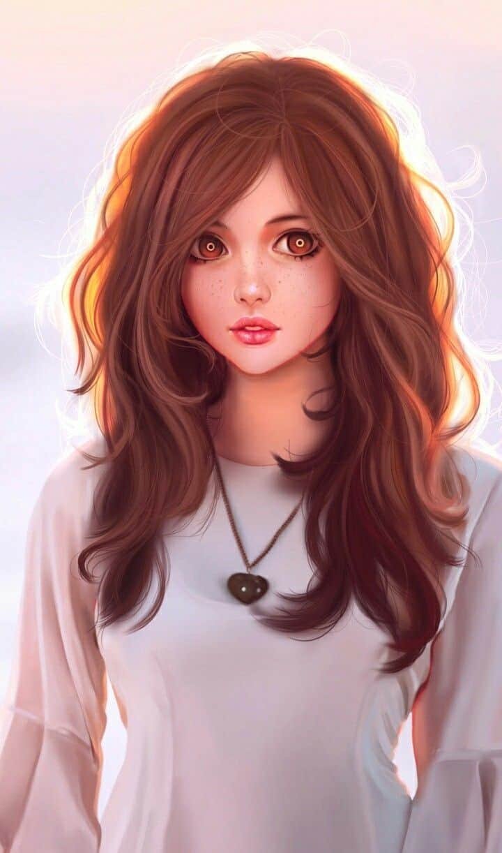 Cartoon DP for Girls