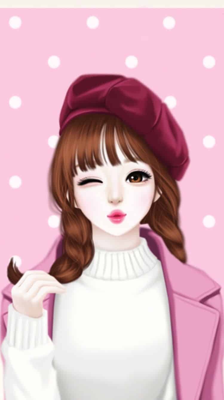 Cartoon DP for Girls