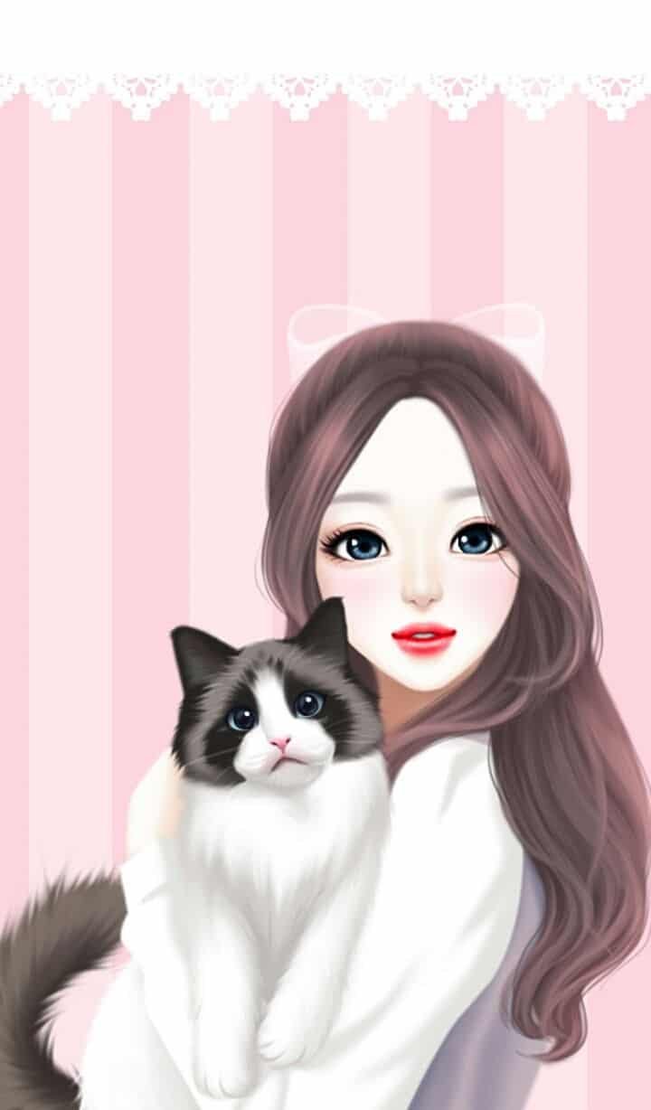 Cartoon DP for Girls