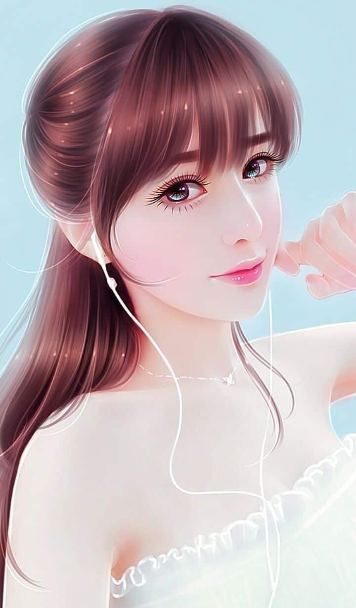 Cartoon DP for Girls