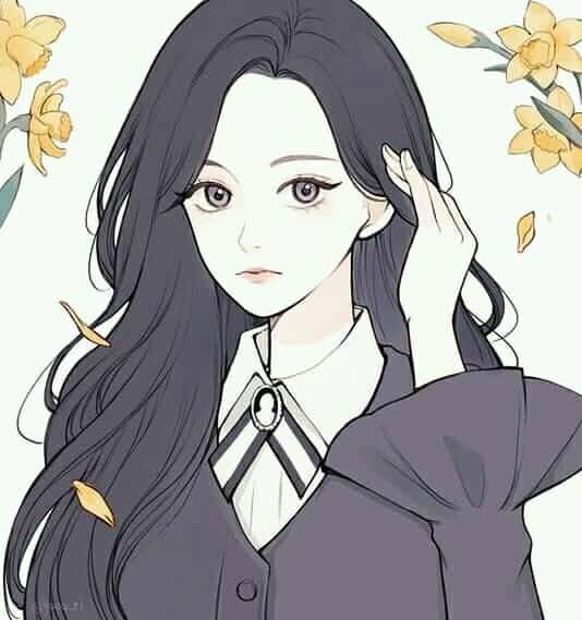 Cute Cartoon DP for Girls