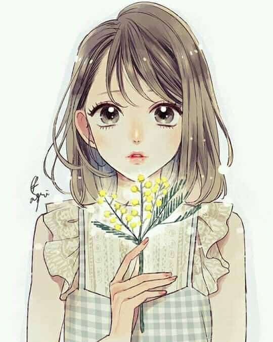 Cute Cartoon DP for Girls