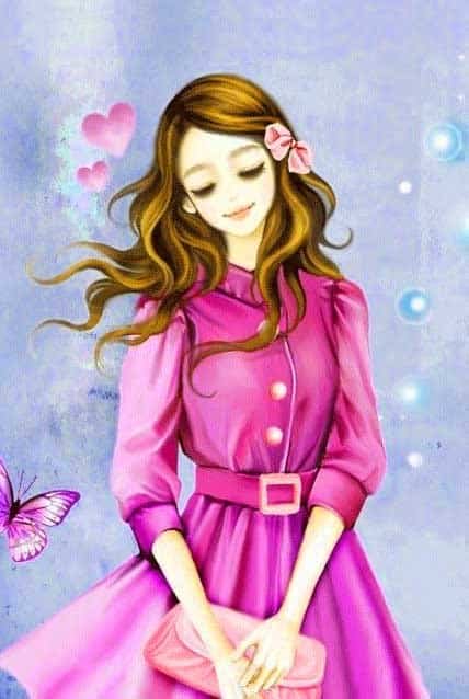 Cartoon Girl DP